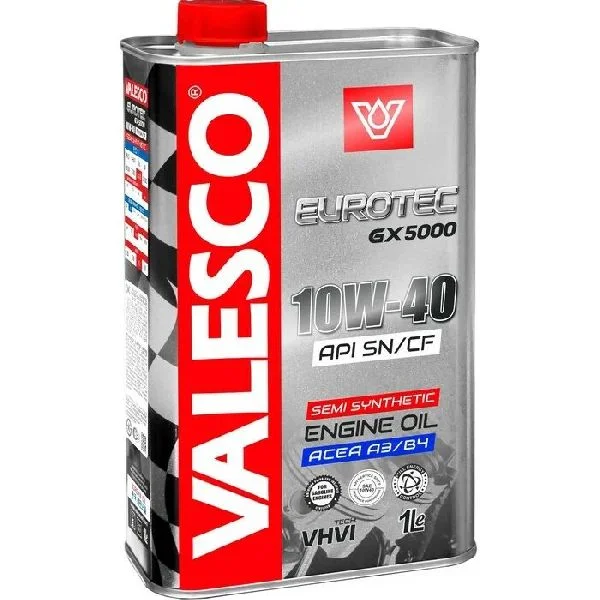 Масло моторное VALESCO Eurotec GX 5000 10W40, API SN/CF-4, 1 л