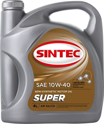 Масло моторное Sintec Super 3000 10W40, API SG/CD, 4 л
