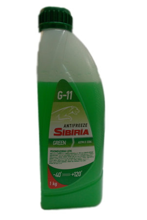 Антифриз SIBIRIA -40, G11 зеленый, 1 л 800256