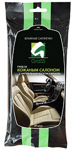 Салфетка влажная для кожаного салона, GraSS IT0312