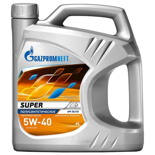 Масло моторное Gazpromneft Super 5W40, API SG/CD, 4 л 2389901316