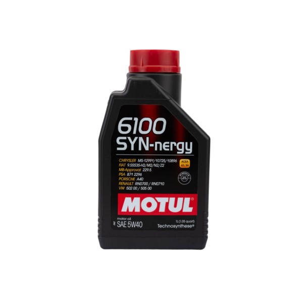 Масло моторное Motul 6100 Syn-Nergy 5W40, API SL, ACEA A3/B4, 1 л 111689