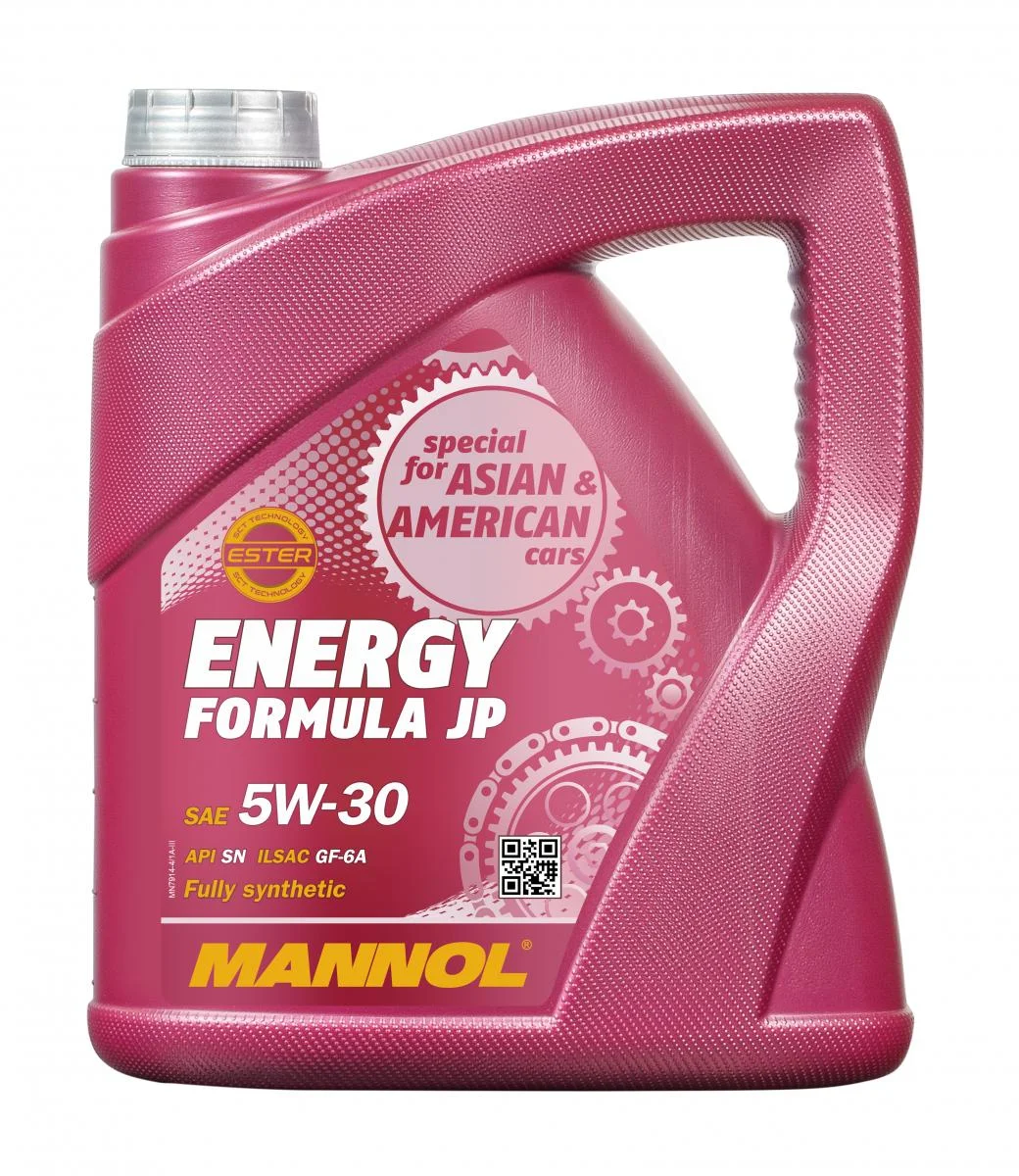 Масло моторное Mannol Energy Formula JP 5W30, API SN, ILSAC GF-6A, 4 л,  MN79144 за