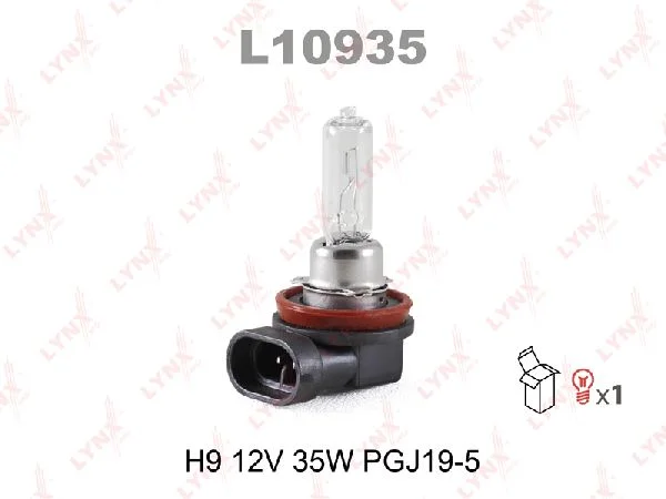 Лампа галогенная H9 LYNX auto 12В, 35Вт 3000-3700К (тёплый белый) PGJ19-5