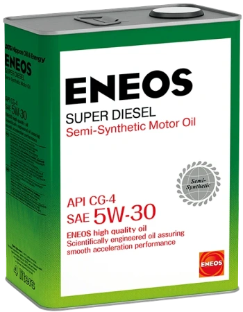 Масло моторное Eneos Super Diesel CG-4 5W30, API CG-4, 4 л