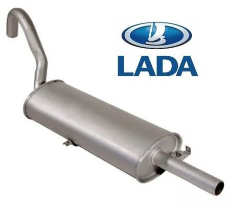 Глушитель основной обычная сталь LADA /ВАЗ 21099/