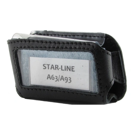 Чехол брелка STAR LINE A63/A93 кожа черный