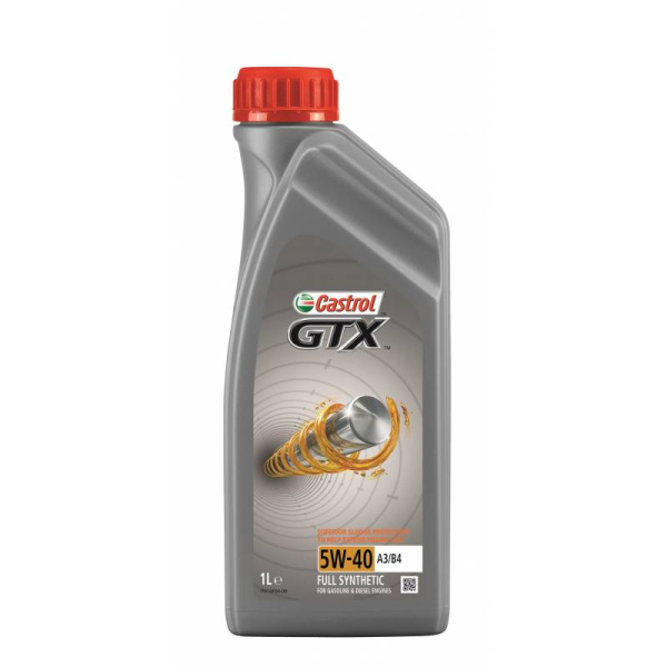 Масло моторное CASTROL GTX A3/B4 5W40, API SM/CF-4, ACEA A3/B4, 1 л 15B9F6