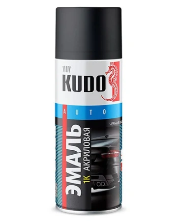 Краска акрилловая черная матовая  KUDO