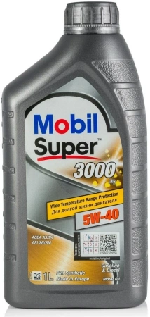 Масло моторное Mobil Super 3000 X1 5W40, API SN/CF-4, ACEA A3/B4, 1 л
