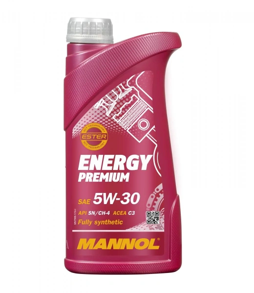 Масло моторное Mannol Energy Premium 5W30, API SN/CH-4, ACEA C3, 4 л MN79084