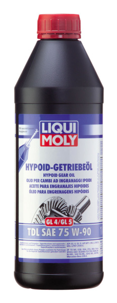 Масло трансмиссионное Liqui Moly Hypoid-Getriebeöl TDL GL-4/5 75W90, 1 л, полусинт 3945