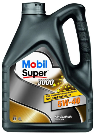 Масло моторное Mobil Super 3000 X1 5W40, API SN/CF-4, ACEA A3/B4, 4 л 152566