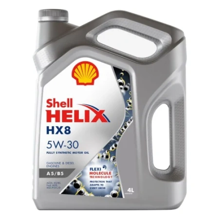 Масло моторное Shell Helix HX8 A5/B5 5W30, ACEA A5/B5, 4 л