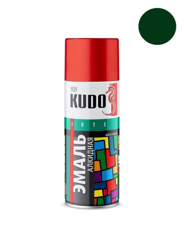 Краска глубоко-зеленая алкидная KUDO 520мл KU10085