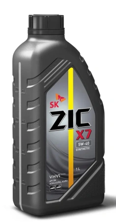 Масло моторное ZIC X7 5W40, API SN/CF-4, ACEA A3/B4, 1 л