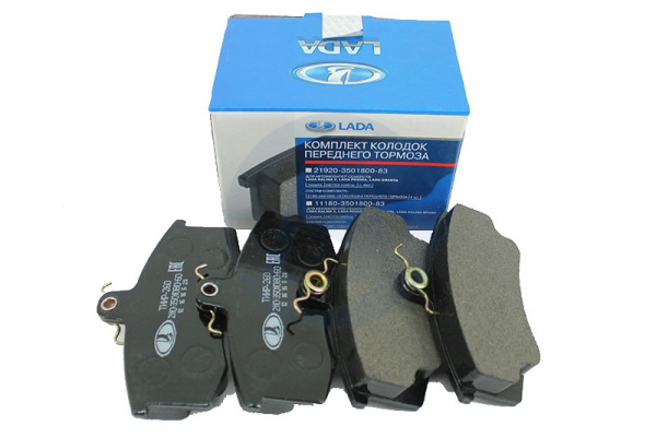 Колодки тормозные передние для вентилируемых дисков LADA /ВАЗ 2113, 2110, 2170, 1118, 2190, 2192/ 21100350180082