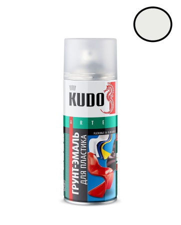 Краска для пластика белая акриловая KUDO 520мл KU6003