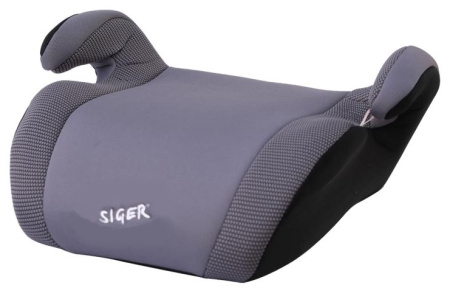 Автокресло детское SIGER booster Grey (до 12лет) KPEC0016