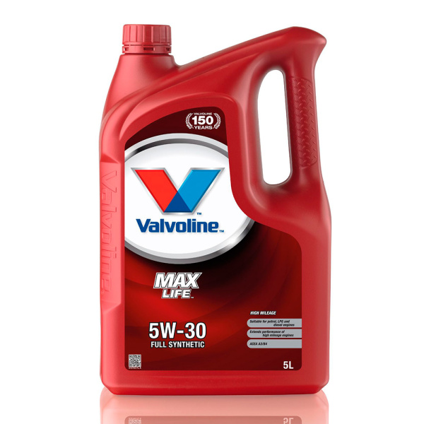 Масло моторное Valvoline MaxLife 5W30, ACEA A3/B4, 4 л 872370