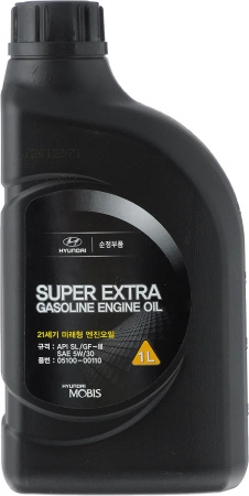 Масло моторное HYUNDAI/KIA Super Extra Gasoline 5W30, API SL, ILSAC GF-3, 1 л 0510000110