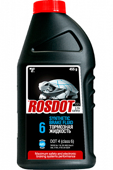 Жидкость тормозная DOT4 РосДот6 ABS 455г Тосол-Синтез 430140001