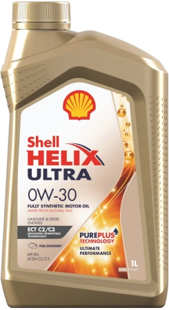 Масло моторное Shell Helix Ultra ECT C3 0W30, API SN, ACEA C3, 1 л