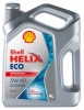 Масло моторное Shell Helix Eco 5W40, API SN/CF-4, 4 л