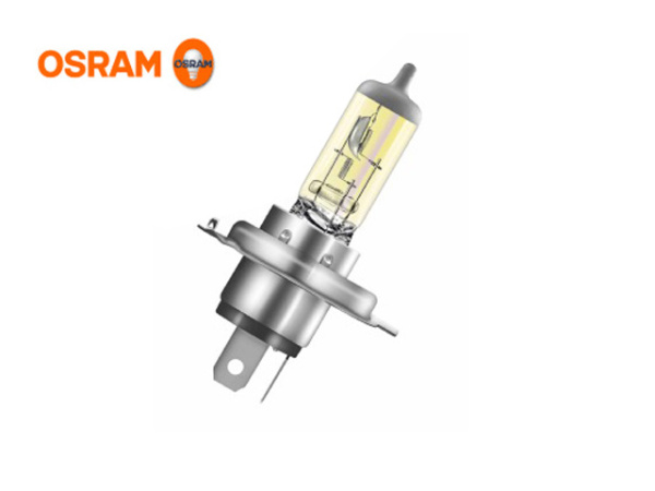 Лампа галогенная H4 OSRAM Allseason +30% 12В, 60/55Вт до 2900К (желтый) P43t 64193ALS