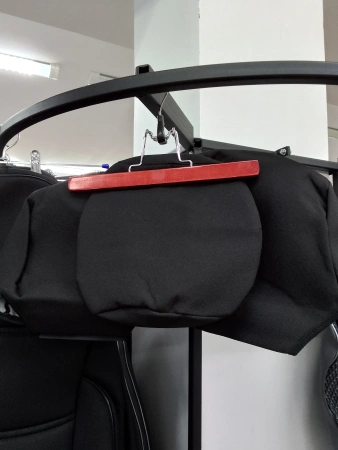 Чехлы на сиденья Жаккард черный TrendNew раздельная спинка /VW Polo 2009-/ П09