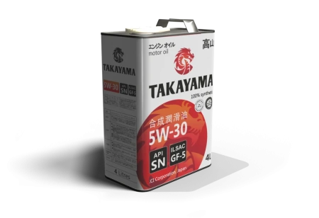 Масло моторное TAKAYAMA SN GF-5 5W30, API SN, ILSAC GF-5, 4 л
