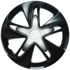Колпаки колесные декоративные R14 LION Супер-Астра Mix серебристо-черный карбон