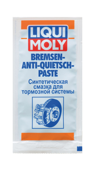 Смазка пластичная антискрипная для тормозных колодок Bremsen-Anti-Paste Liqui Moly 10г 7585