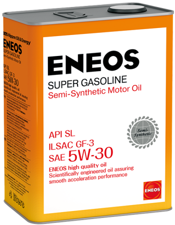 Масло моторное Eneos Super Gasoline SL 5W30, API SL, ILSAC GF-3, 4 л OIL1361