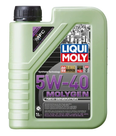 Масло моторное Liqui Moly Molygen New Generation 5W40, API SN, ACEA A3/B4, 1 л 8576