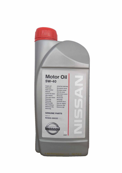 Масло моторное NISSAN Motor Oil 5W40, API SN/CF-4, ACEA A3/B4, 1 л KE90090032