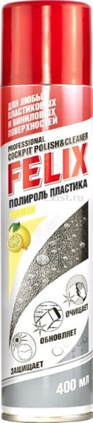Полироль пластика FELIX Лимон 400мл (аэрозоль) 411040133