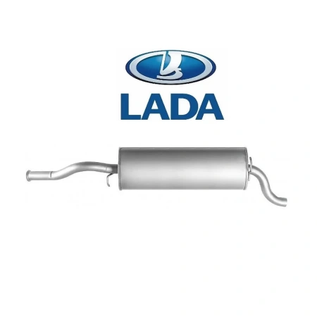 Глушитель основной обычная сталь LADA /ВАЗ 1117, 1118/