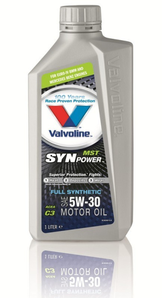 Масло моторное Valvoline SynPower XL-III C3 5W30, API SN, ACEA C3, 1 л 872372