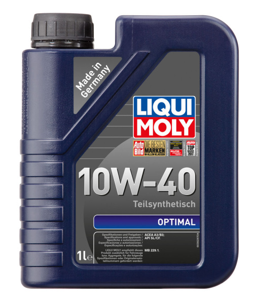 Масло моторное Liqui Moly Optimal 10W40, API SL/CF-4, ACEA A3/B3, 1 л 3929