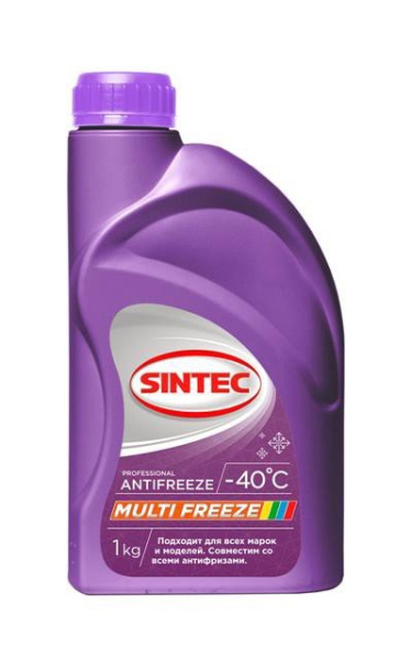 Антифриз Sintec MULTIFREEZE, G12++ фиолетовый, 1 л 990561