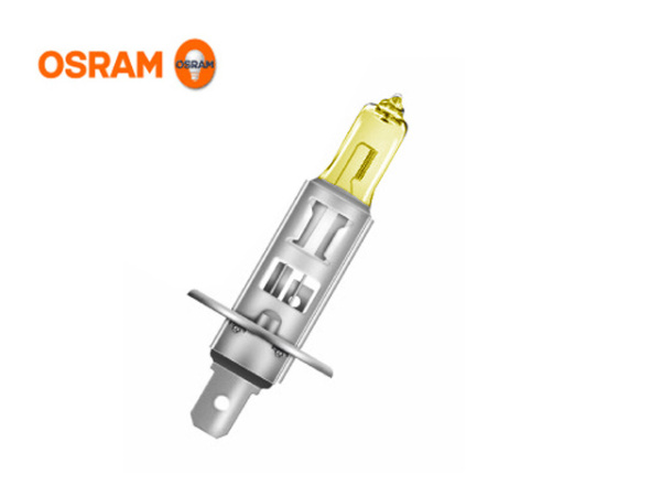 Лампа галогенная H1 OSRAM Allseason +30% 12В, 55Вт до 2900К (желтый) P14.5s 64150ALS