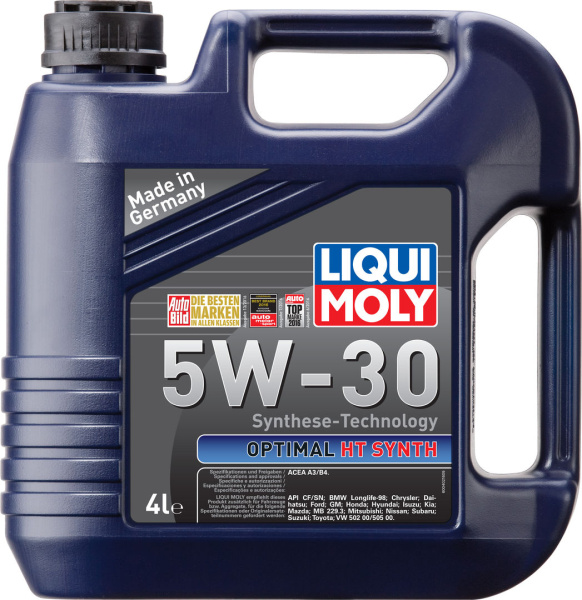 Масло моторное Liqui Moly Optimal HT Synth 5W30, API SN/CF-4, ACEA A3/B4, 4 л 39001