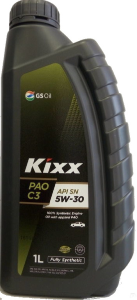 Масло моторное KIXX PAO C3 5W30, API SN, ACEA C3, 1 л L2082AL1E1