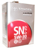 Масло моторное Toyota Motor Oil 5W30, API SN/CF-4, ACEA C2, 4 л 0888010705
