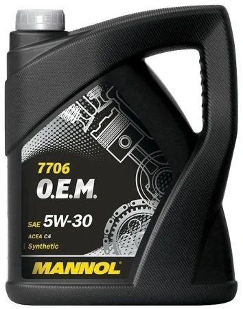 Масло моторное Mannol O.E.M. for Renault Nissan 5W30, API SN/CH-4, ACEA C4, 5 л, металлическая банка MN77065ME