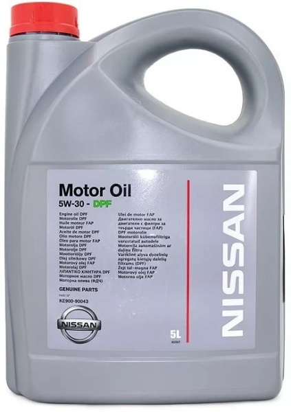 Масло моторное NISSAN Motor Oil 5W30, API SL/CF-4, ACEA A5/B5, 5 л KE90099943