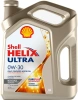 Масло моторное Shell Helix Ultra ECT C3 0W30, API SN, ACEA C3, 4 л