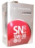 Масло моторное Toyota Motor Oil 5W30, API SN/CF-4, ACEA C2, 4 л