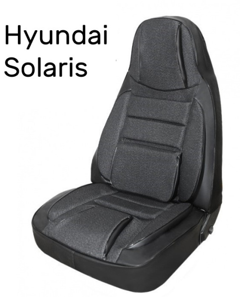 Чехлы на сиденья Жаккард серый TrendNew раздельная спинка /Hyundai Solaris 2011-2017/ 74905